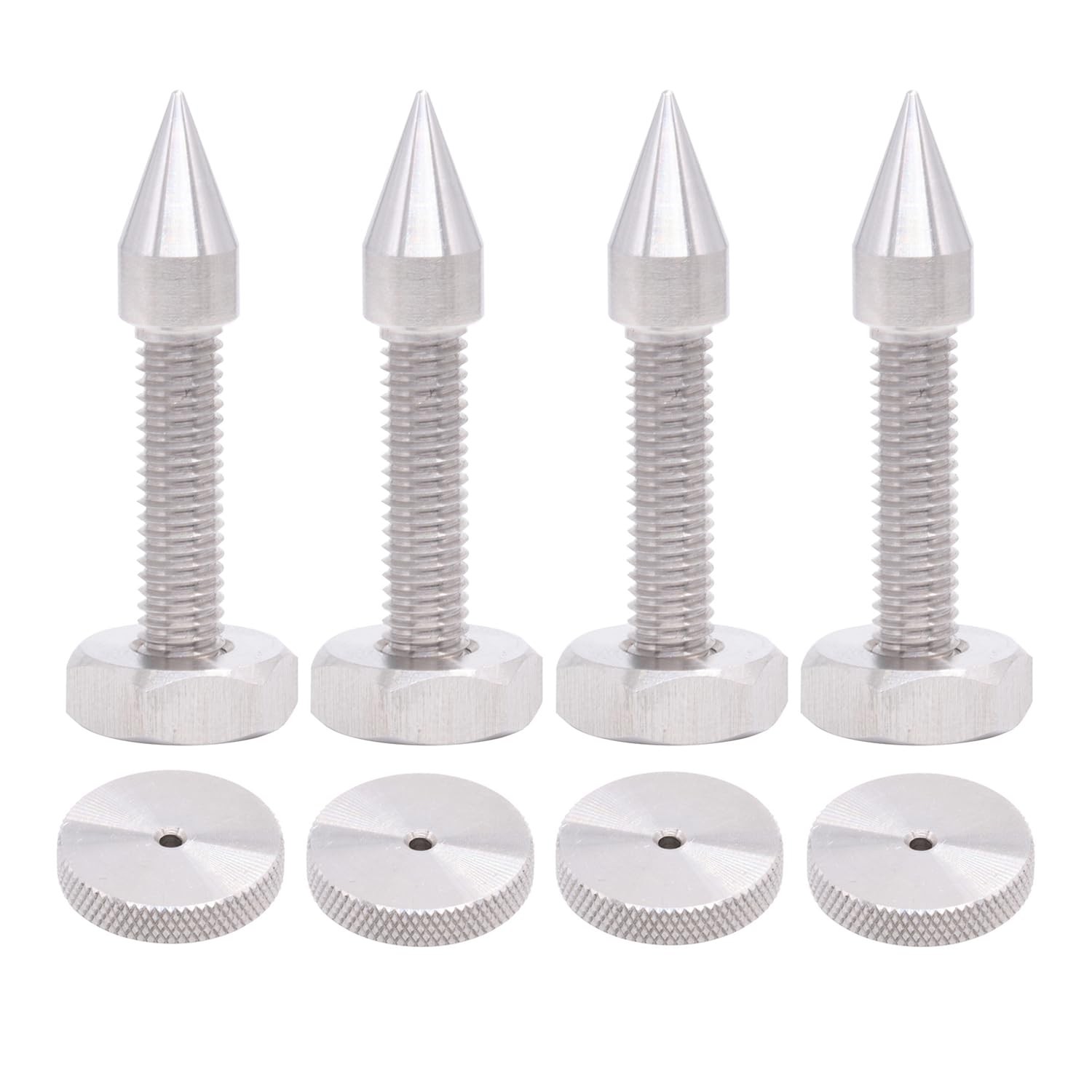 4 Pack Speaker Spikes Floor Protectors Adjustable Speaker Isolation Spikes M8