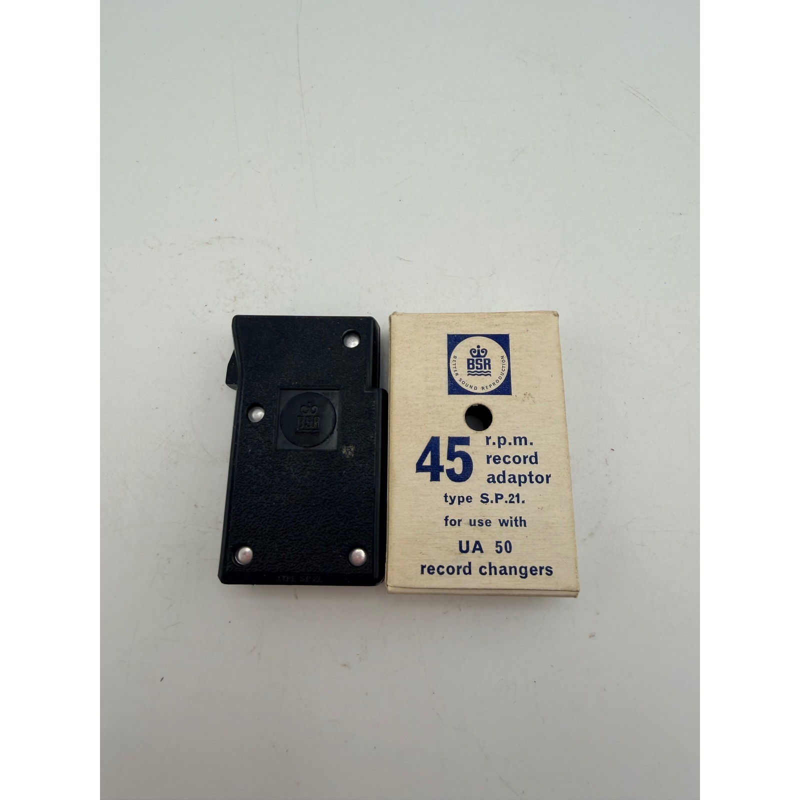 BSR Type S.P.21 45 RPM Record Adaptor for UA 50 Record Changers Vintage UK Made
