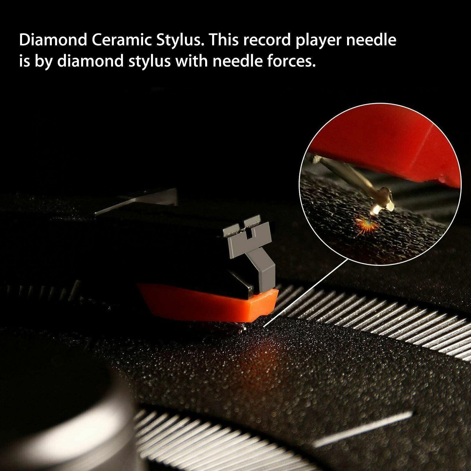3Pcs Vinyl Turntable Cartridge with Needle Stylus for Vintage LP Record Player