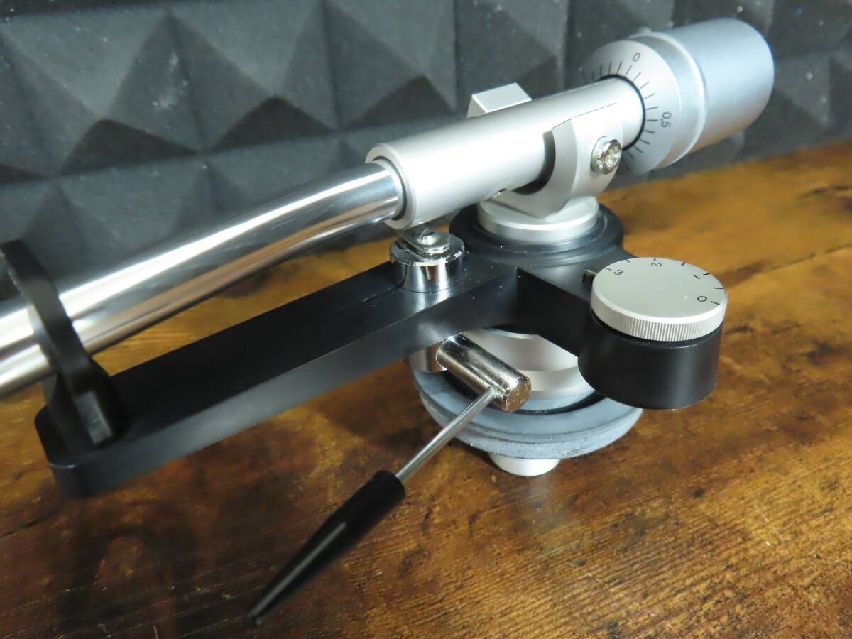 DENON DP-1700 Tonearm S-Shaped Static Balance Phono Arm w/ Cable Tested Working