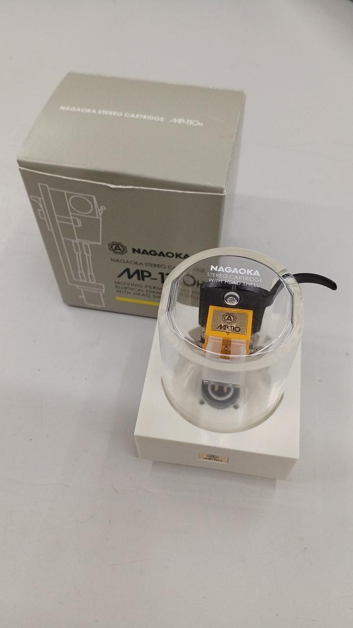 Nagaoka MP-110H Stereo Cartridge with Headshell Moving Permalloy Elliptical Used