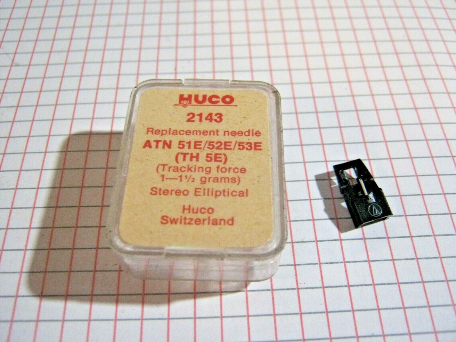 HUCO 2143 Turntable Tip for Technical Audio ATN 51E/52E/53E Parts/or Audio