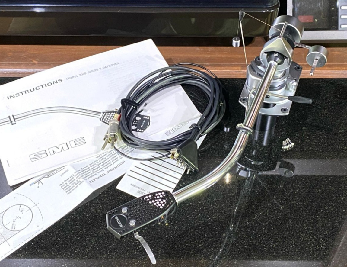 SME 3009 S2 Improved Tonearm Fixed Shell w/ Original SME Cable