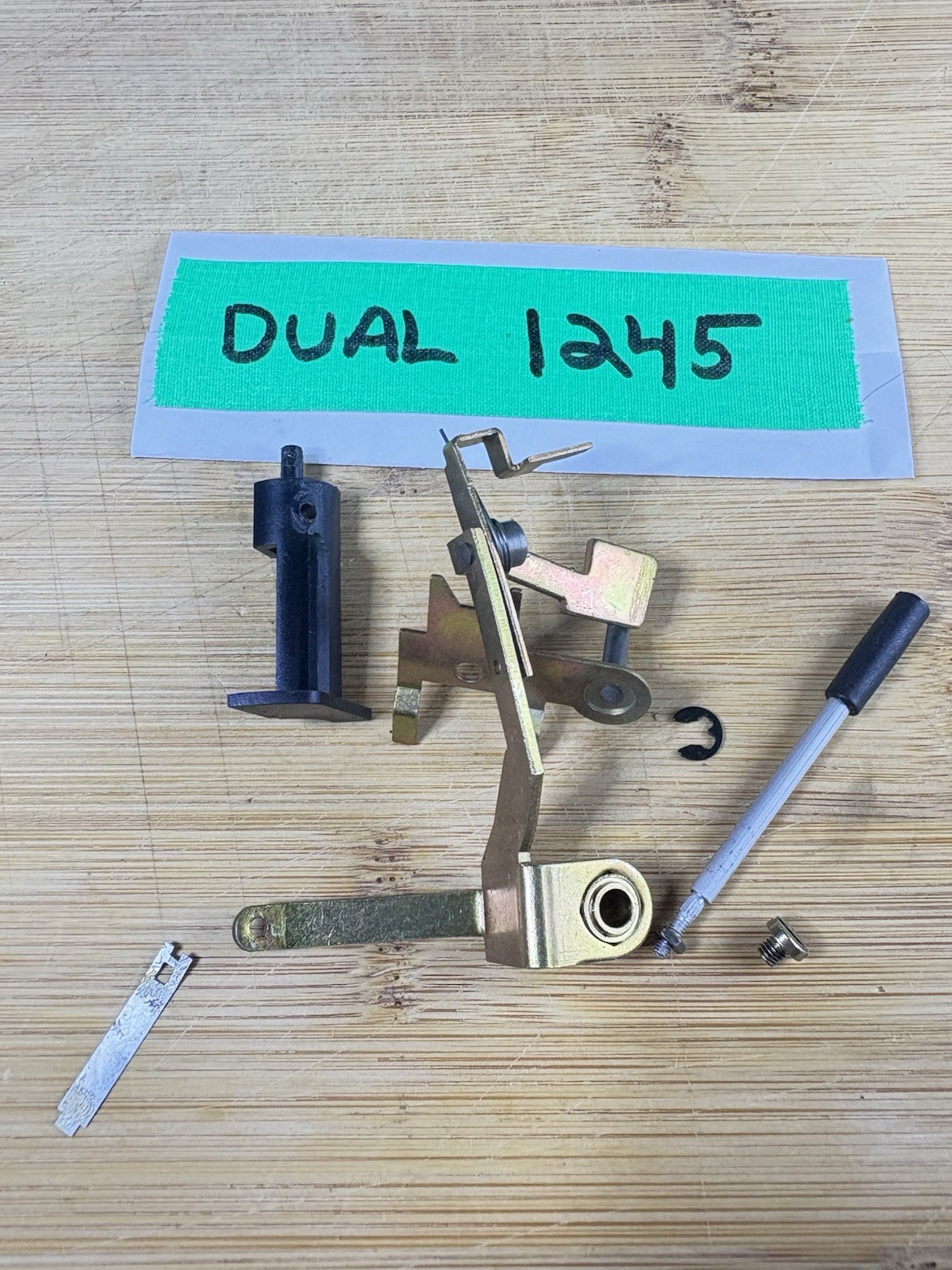 Dual 1245 Part (possibly 1246/1249/1237/1241): Cue Lever And Assembly