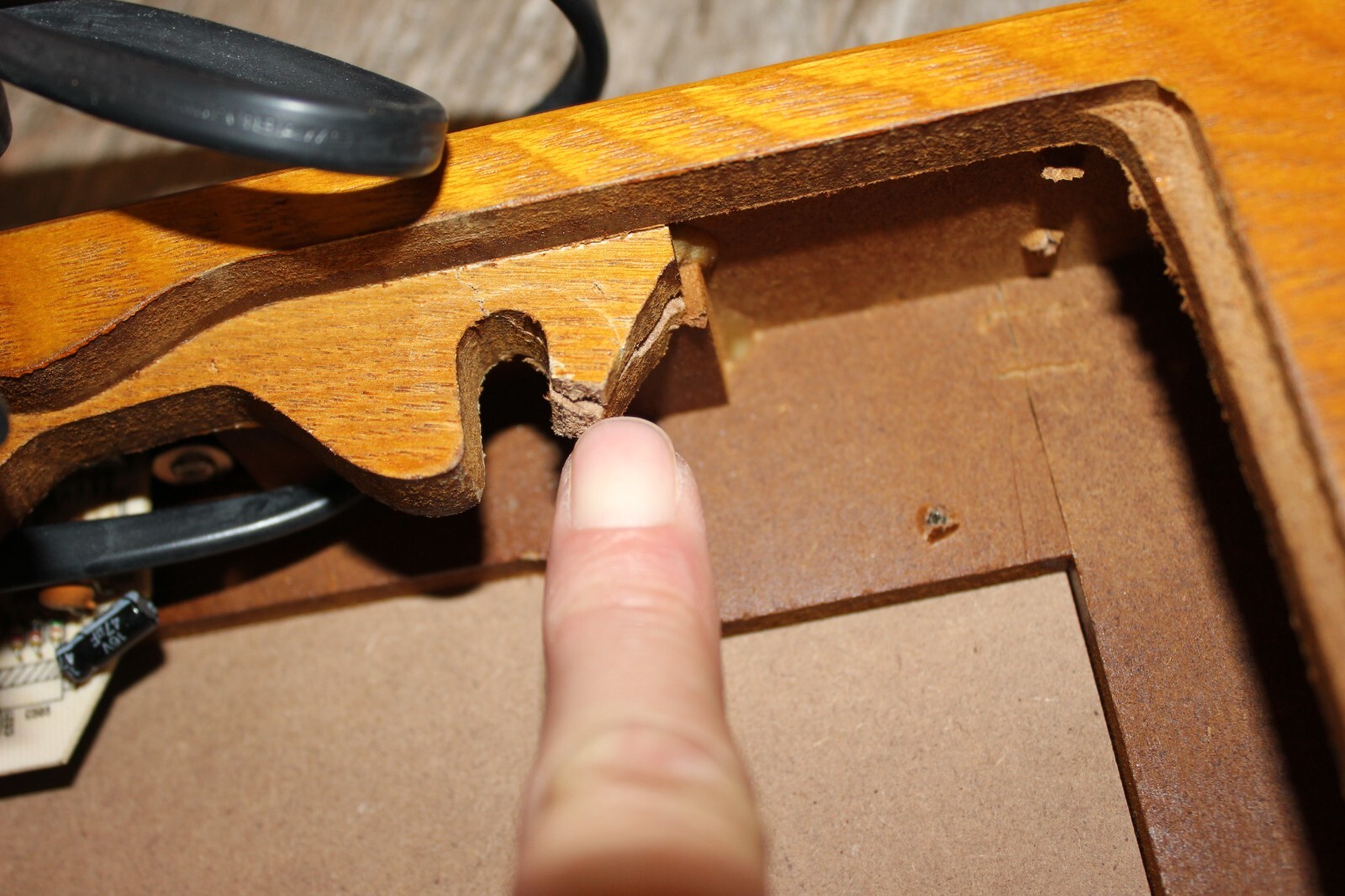 Replacement Bottom Cabinet Oak Anders Nicholson TRW155 Turntable Record Player