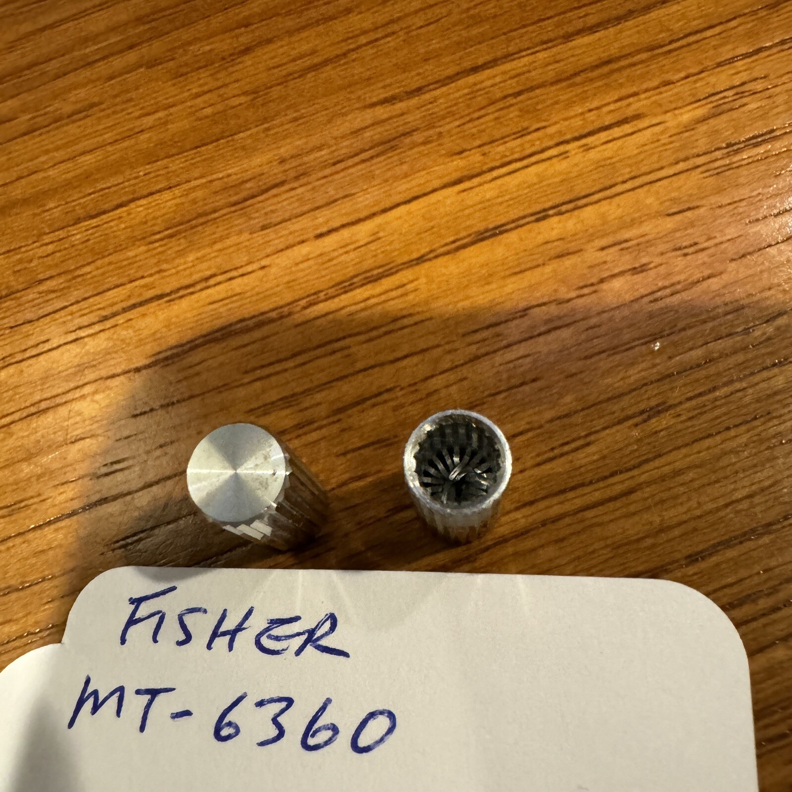 FISHER MT-6360 ORIGINAL SPEED ADJUSTMENT KNOBS (PAIR)- EXCELLENT CONDITION