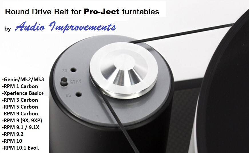 PRO-JECT GENIE/RPM1, RPM3, RPM9 AND RPM10 – Audio Improvements Drive Belt