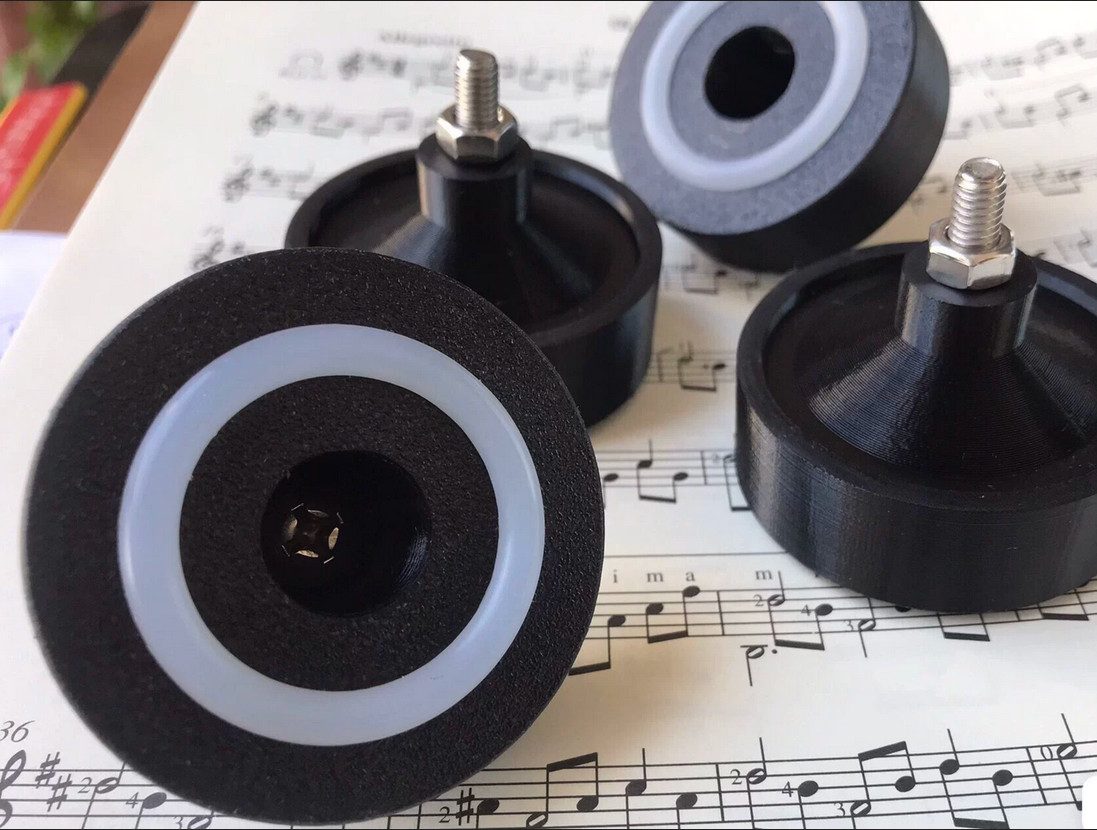 4 Pieces Turntable Feet Replacement Part for Technics SL-1200 Turntable