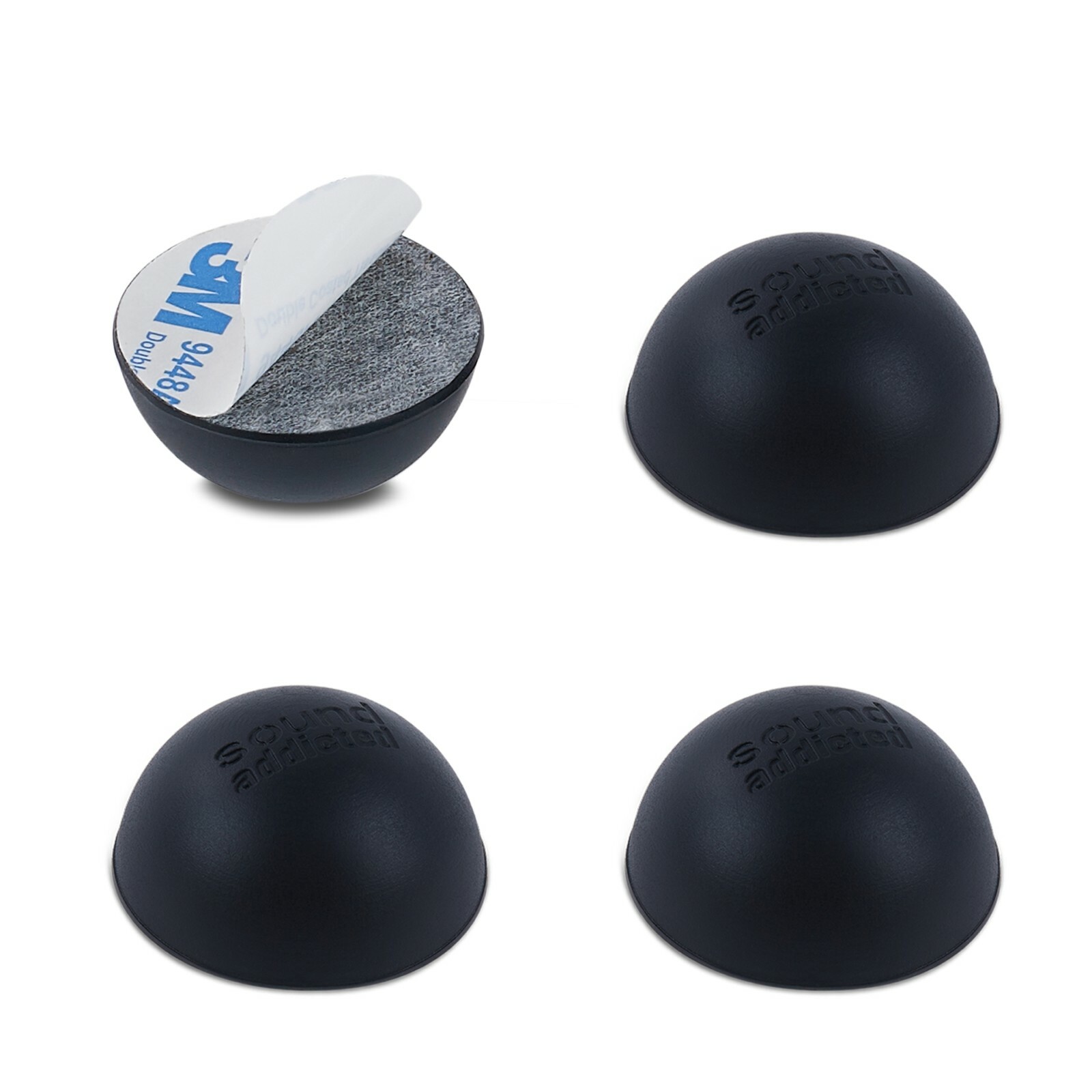 Silicone Isolation Feet for Amplifiers, Decks, Audio Equip. (4PC)| Subble 1.2”