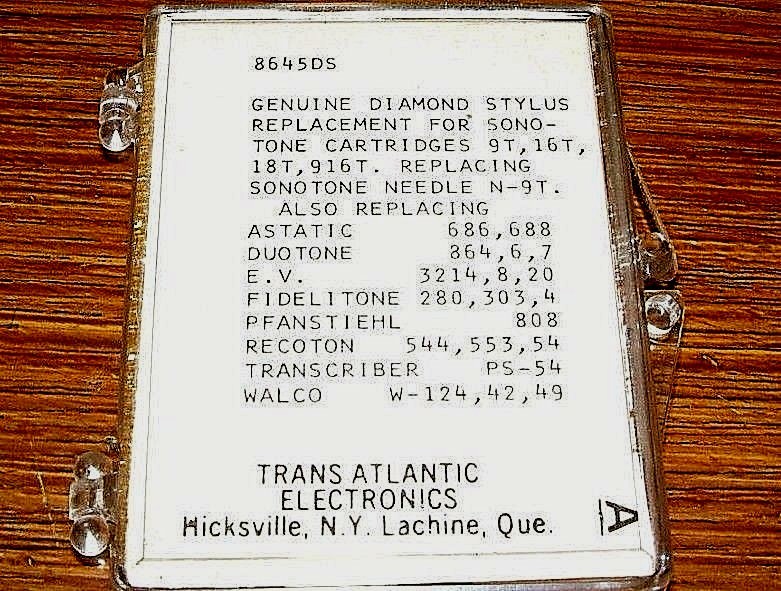 Jukebox NEEDLE 554-SD for Sonotone N16T N18T, AC304 N688-sd EV3215DS 808-DS77