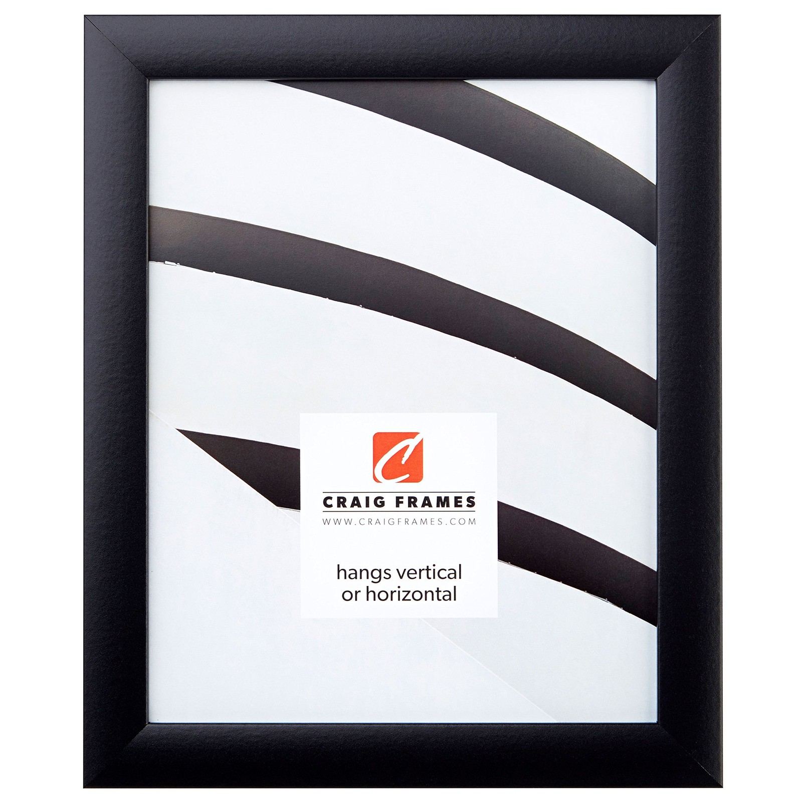 Craig Frames Contemporary Picture Frame, 14 x 22 Inch, Black 14 x 22,