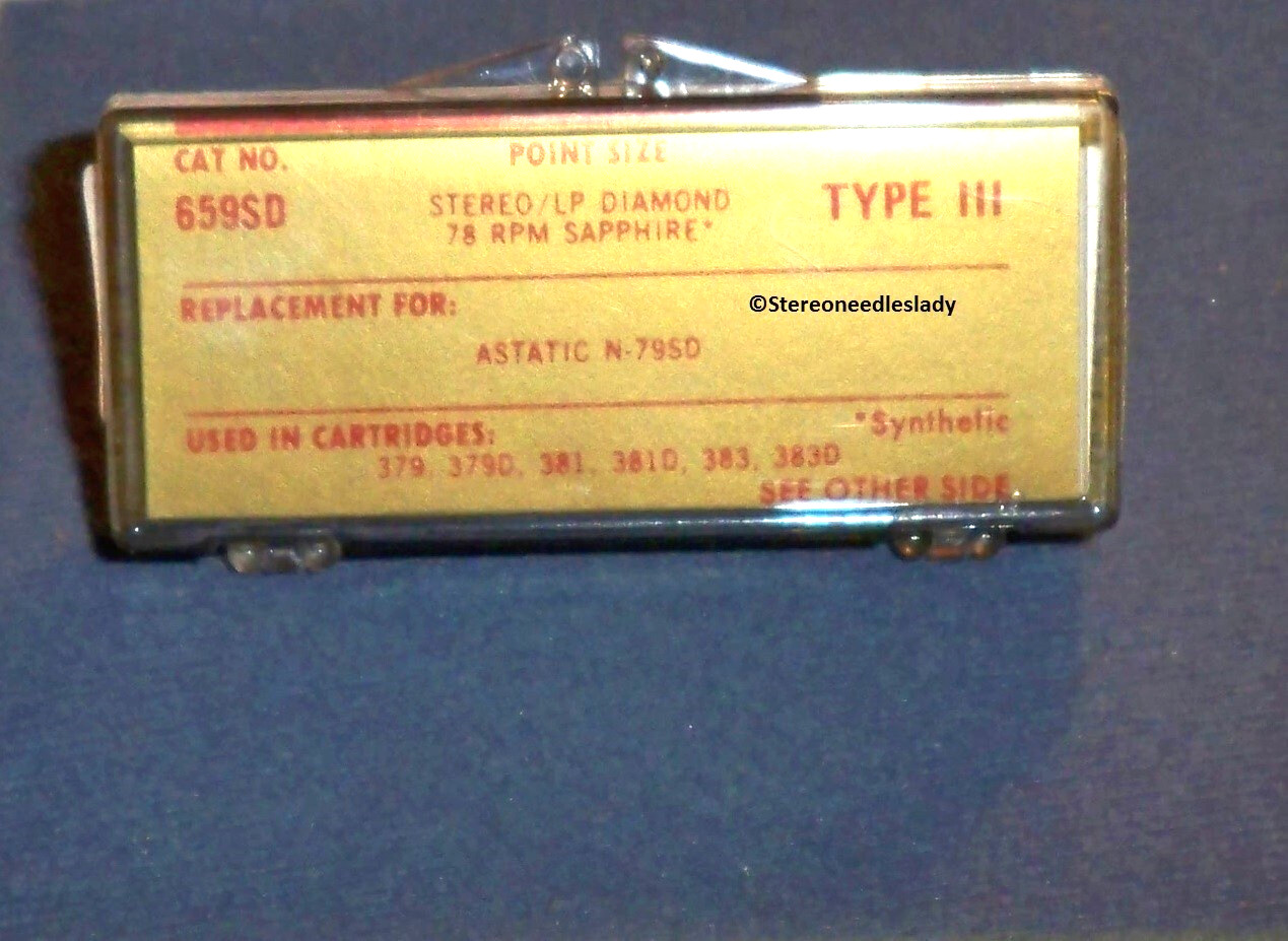 NEEDLE STYLUS Recoton for 167-DS73 used in Astatic 379 381 383 615 621 623 625