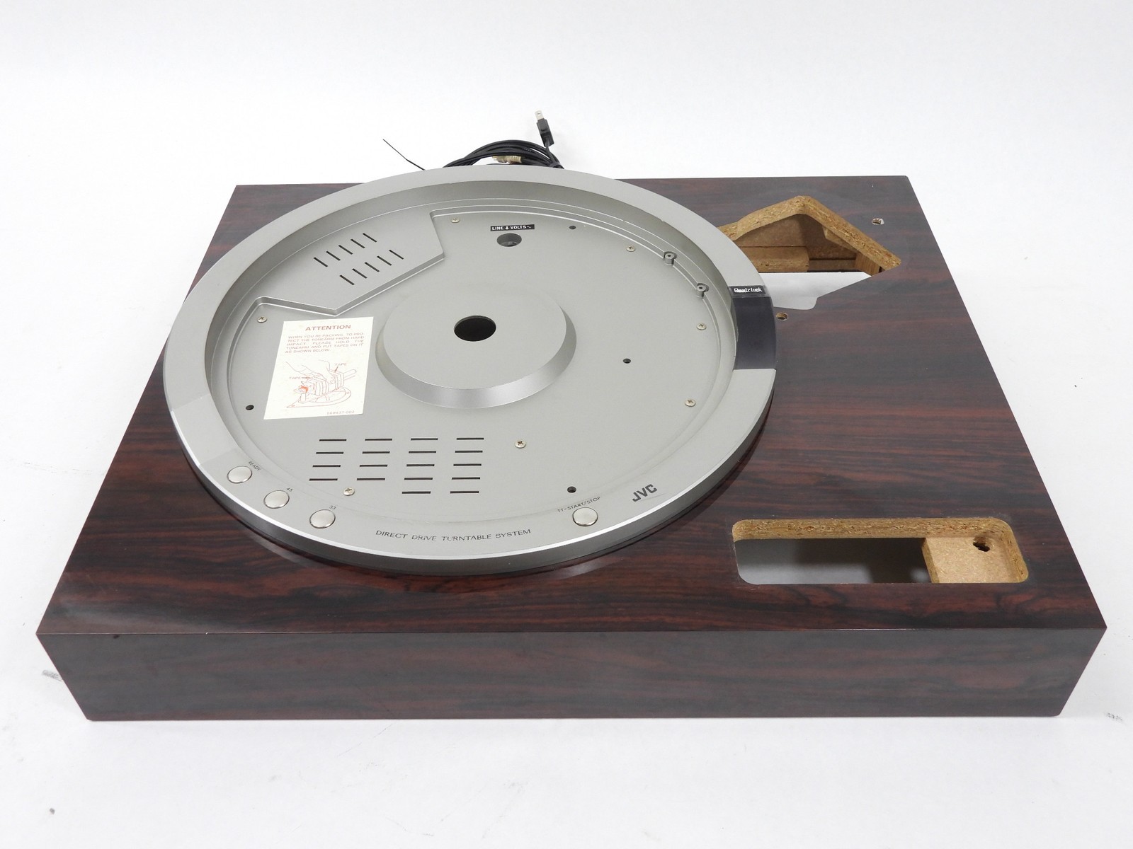 JVC QL-Y55F Vintage Turntable Base Plinth Platter Base Parts (good condition)