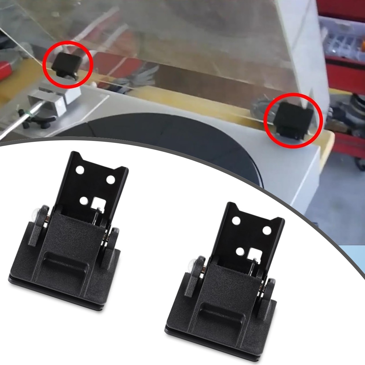 2Pcs Dust Cover Hinge Turntable Parts Fits AkaiAP-206,Yamaha P-200,Sony PS-11