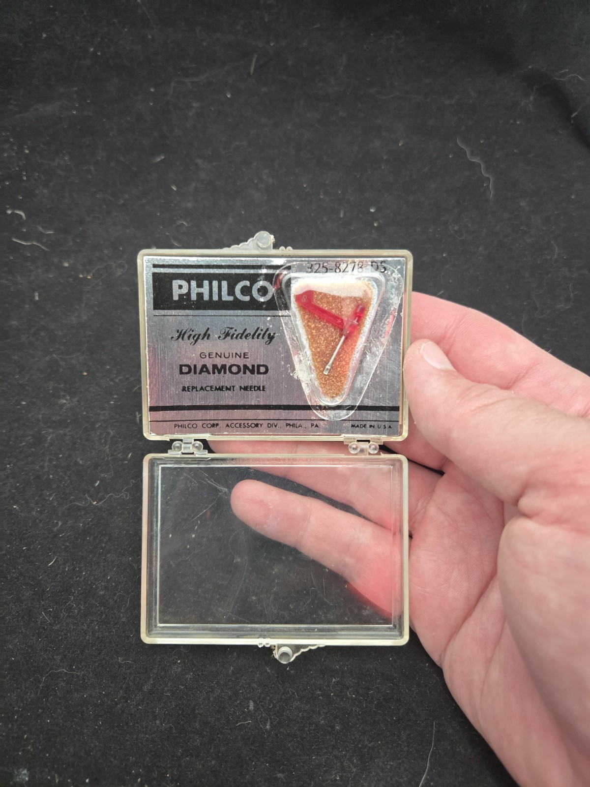 NOS Genuine PHILCO 325-8278 Diamond Replacenent Needle Electro Voice Astatic