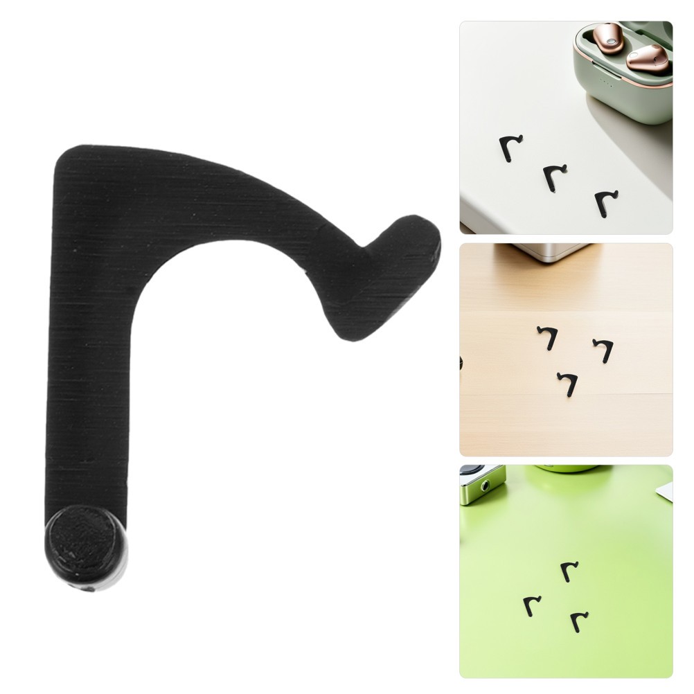 5Pcs Universal Iron Tonearm Rest Clips Black Replacement Parts for Vinyl Players