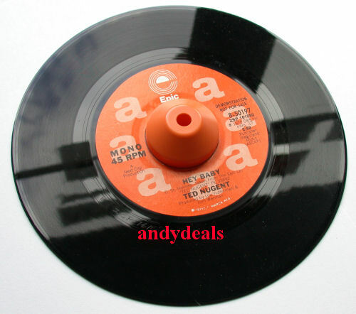 1 New Orange Dome Universal Plastic 45 RPM 7″ Record Adapter Easy Quick Change