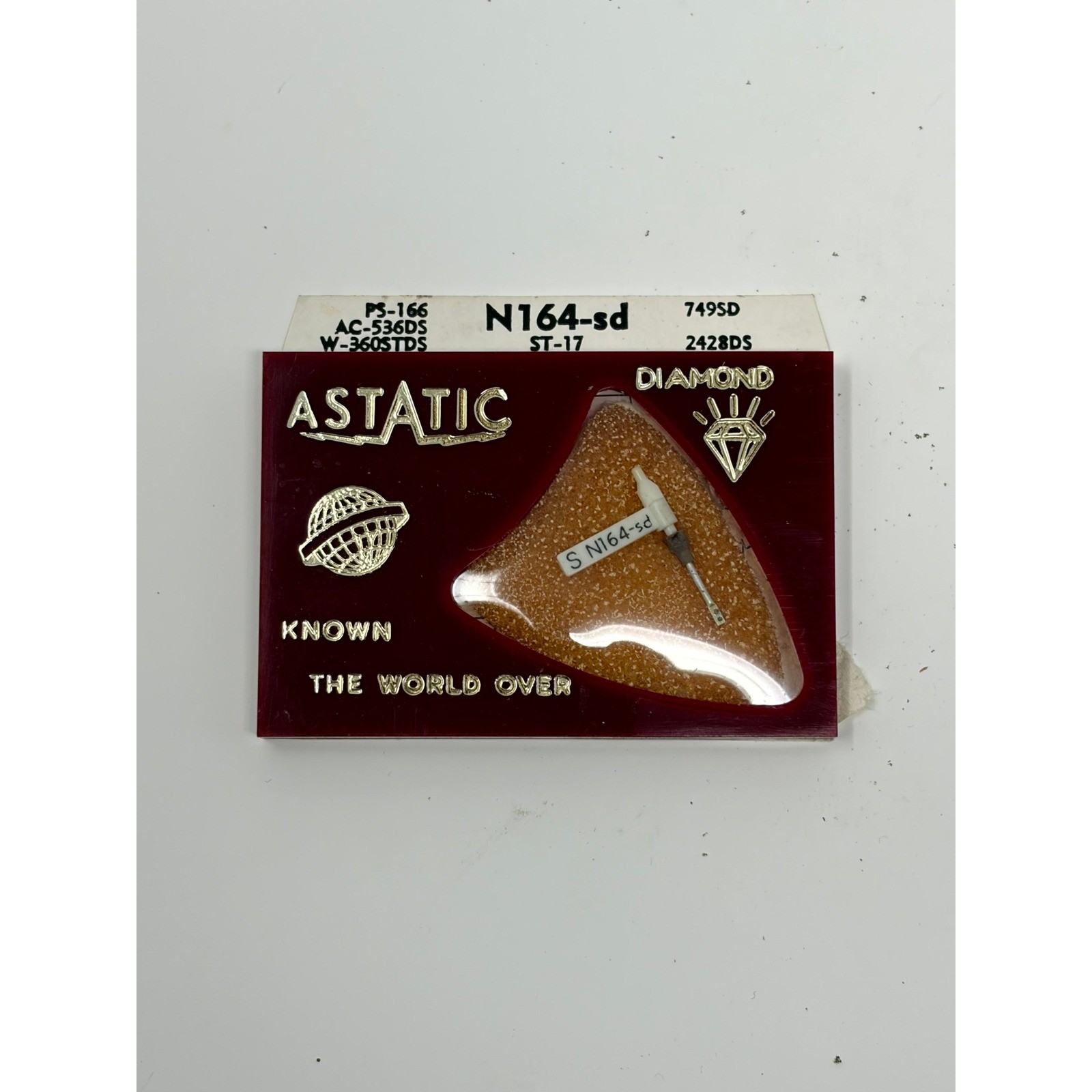 Astatic N164-sd Diamond Stylus Replacement Needle for B.S.R. PS-166 ST-17 749SD