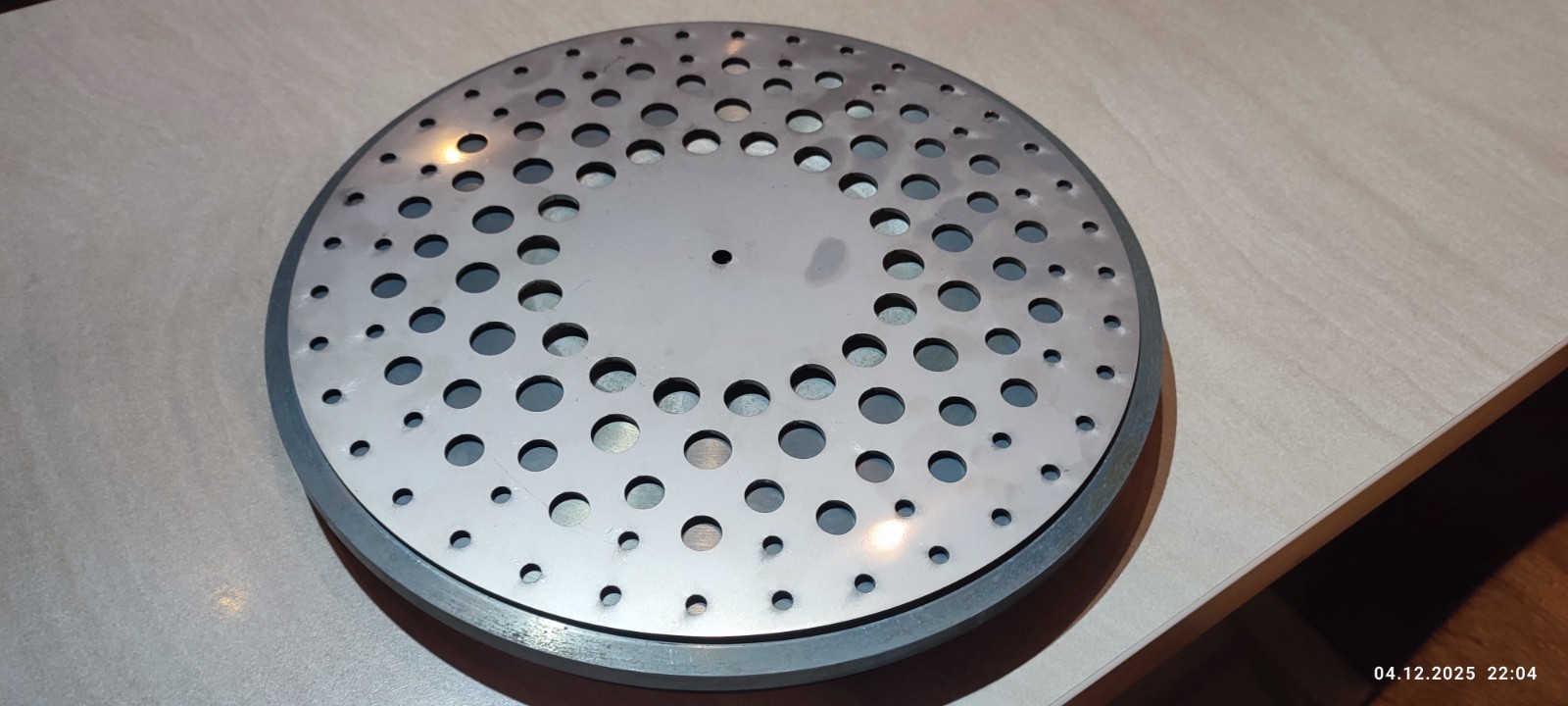 New! stainless steel. turntable mat 294mm. thickness-2.5mm.