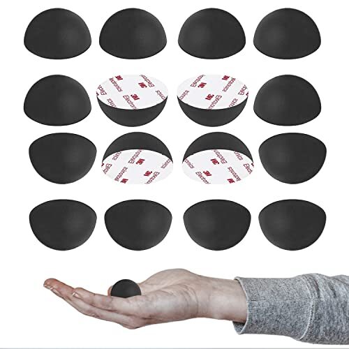 16 Pack 1.25 Inch Silicone Feet Isolation for Amplifiers Decks Audio Equipment