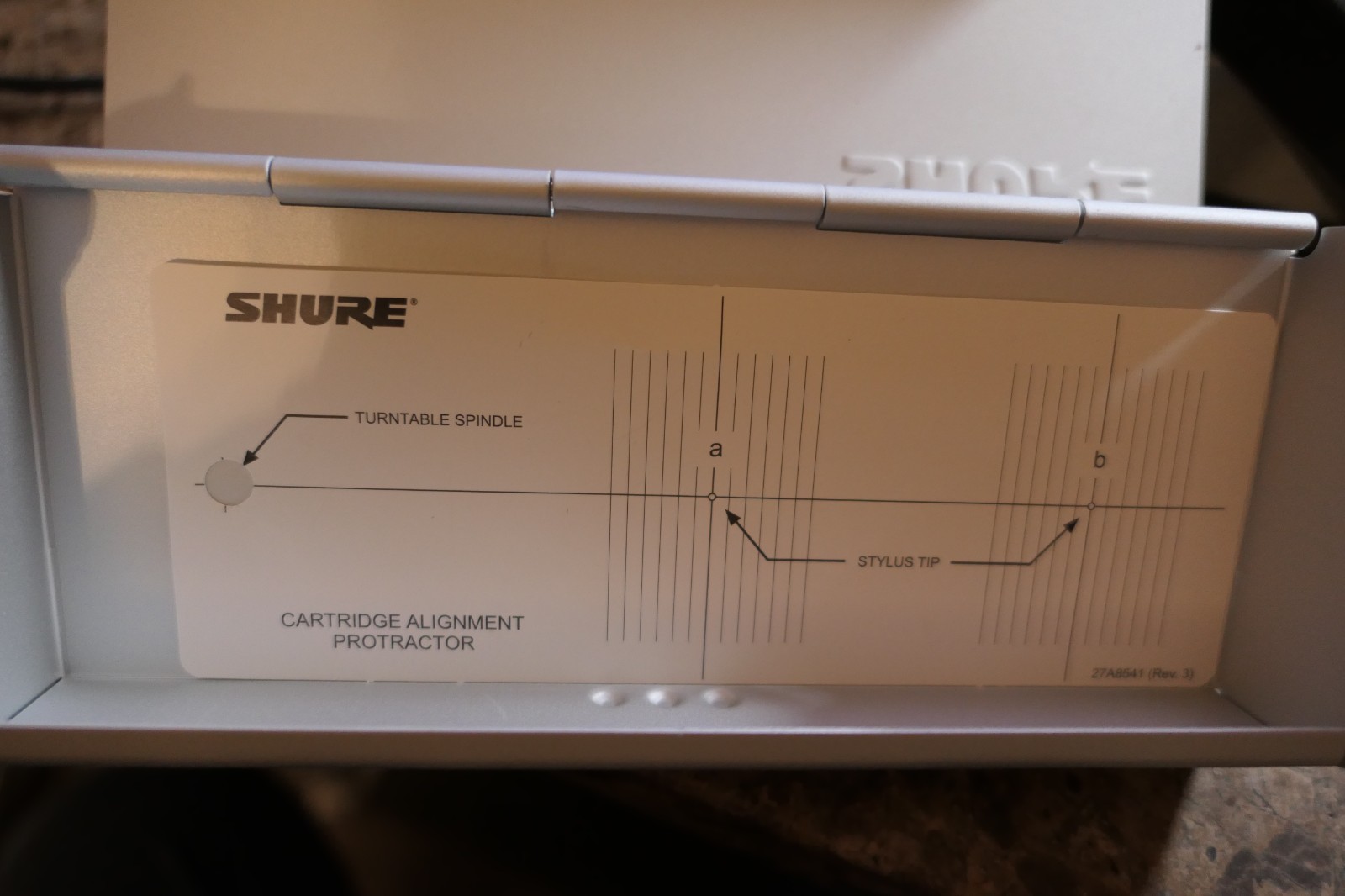 SHURE M97xE Cartridge DISPLAY CASE NO CARTRIDGE