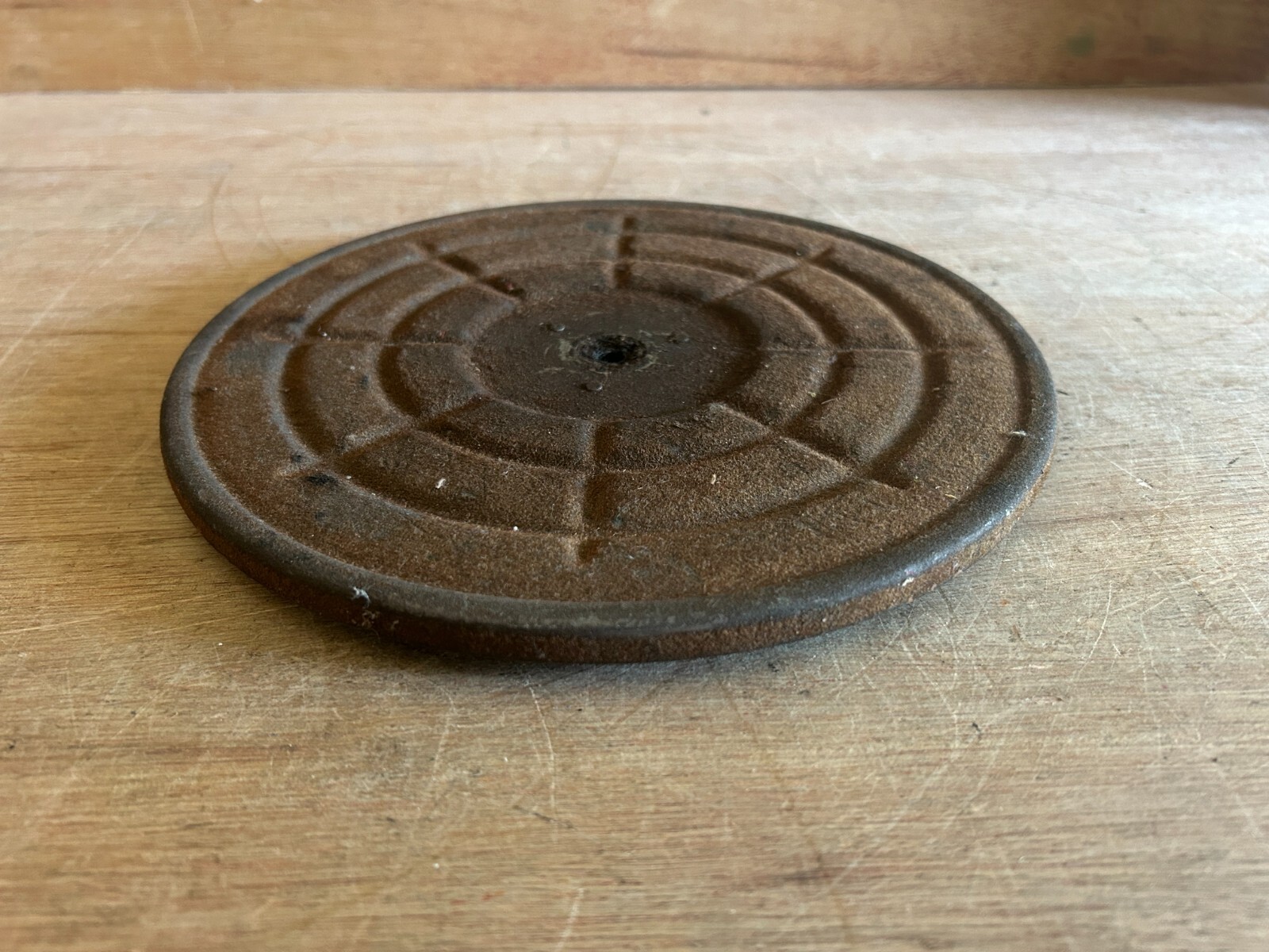 Decca Phonograph Replacement Platter Record Player Part Metal w/Felt 9″ Vintage