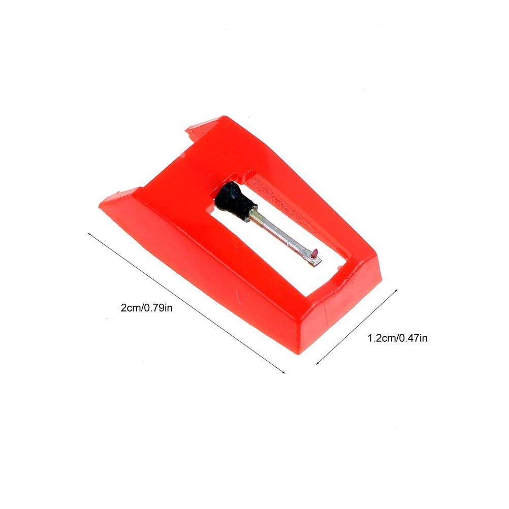 4Pcs Portable Red Stylus Needles for Vinyl Record Player Durable and Easy Use