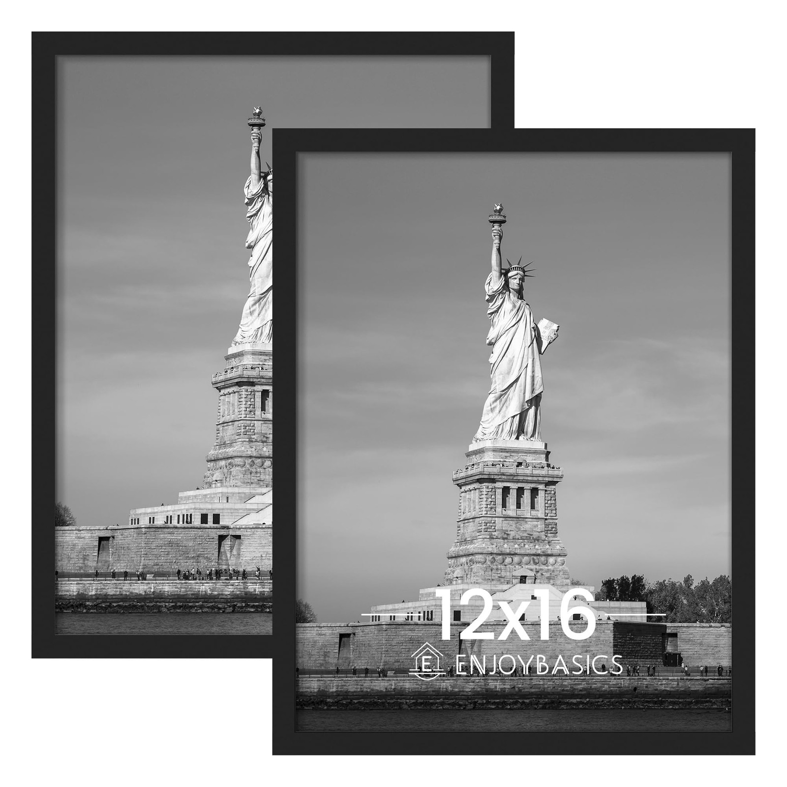 ENJOYBASICS 12×16 Picture Frame, Display for 12 x 16 Poster, 12×16, Black