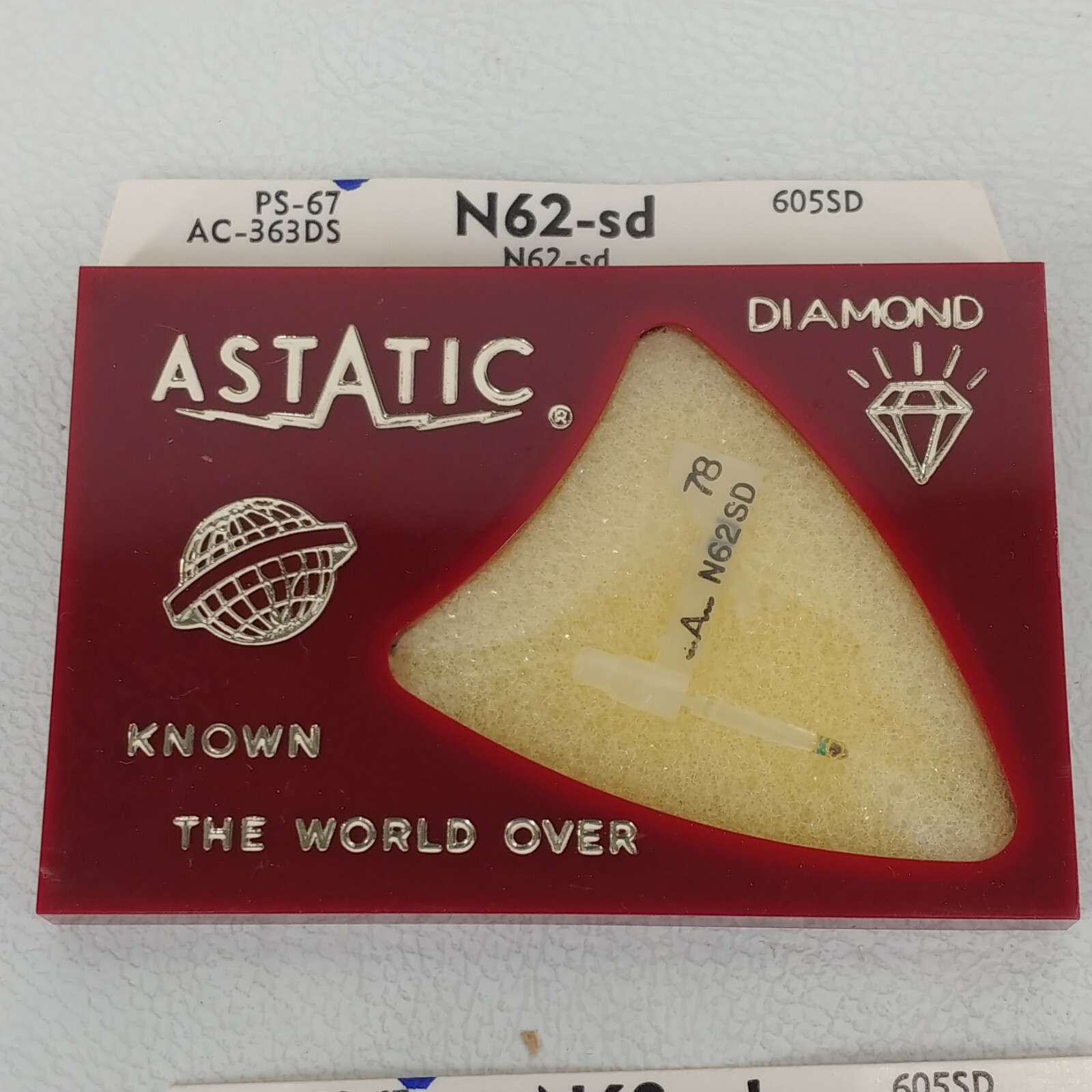 Lot of 7 Various Astatic Record LP Needles N62-sd N72-sd N752-sd N880-sd N883-sd