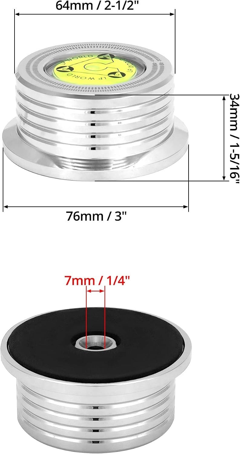 Record Weight Phono Disc Stabilizer, 60HZ Record Weight Stabilizer, with Bubb…