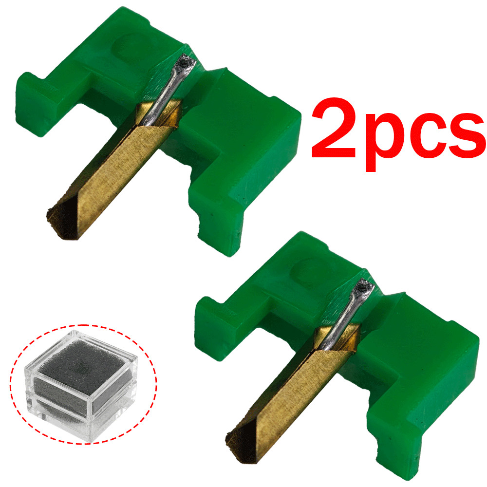 2pcs for SHURE M70 M72 N70 N72 Replacement Stylus PLUS FREE STYLUS Green