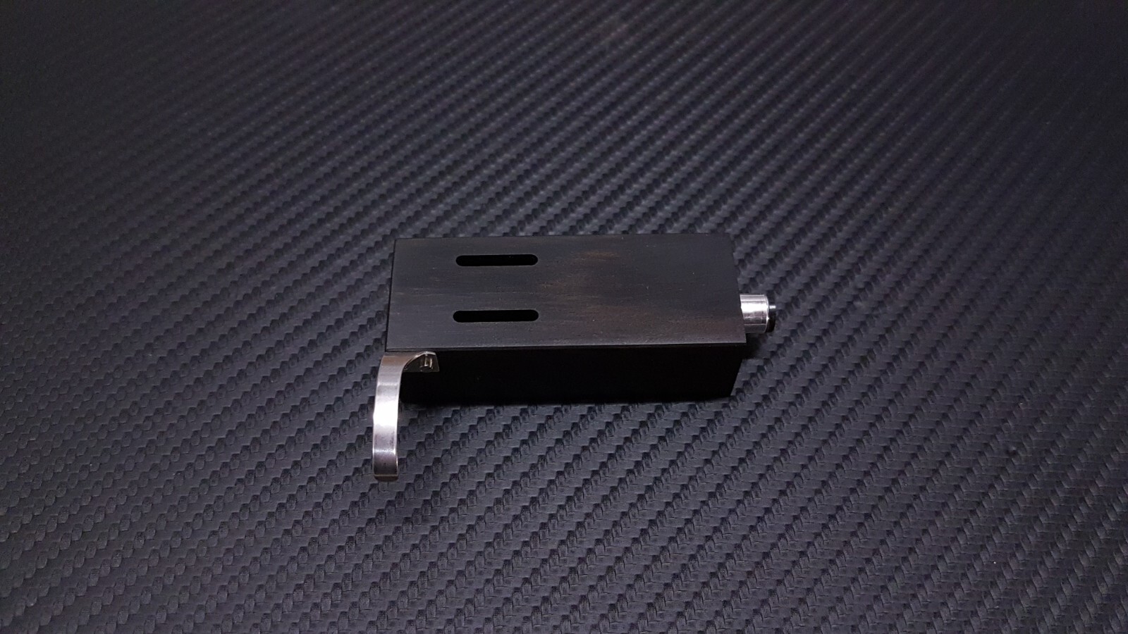 Custom-Made Headshell for Lenco L70 made of Ebony Wood by Stanley-Engineering