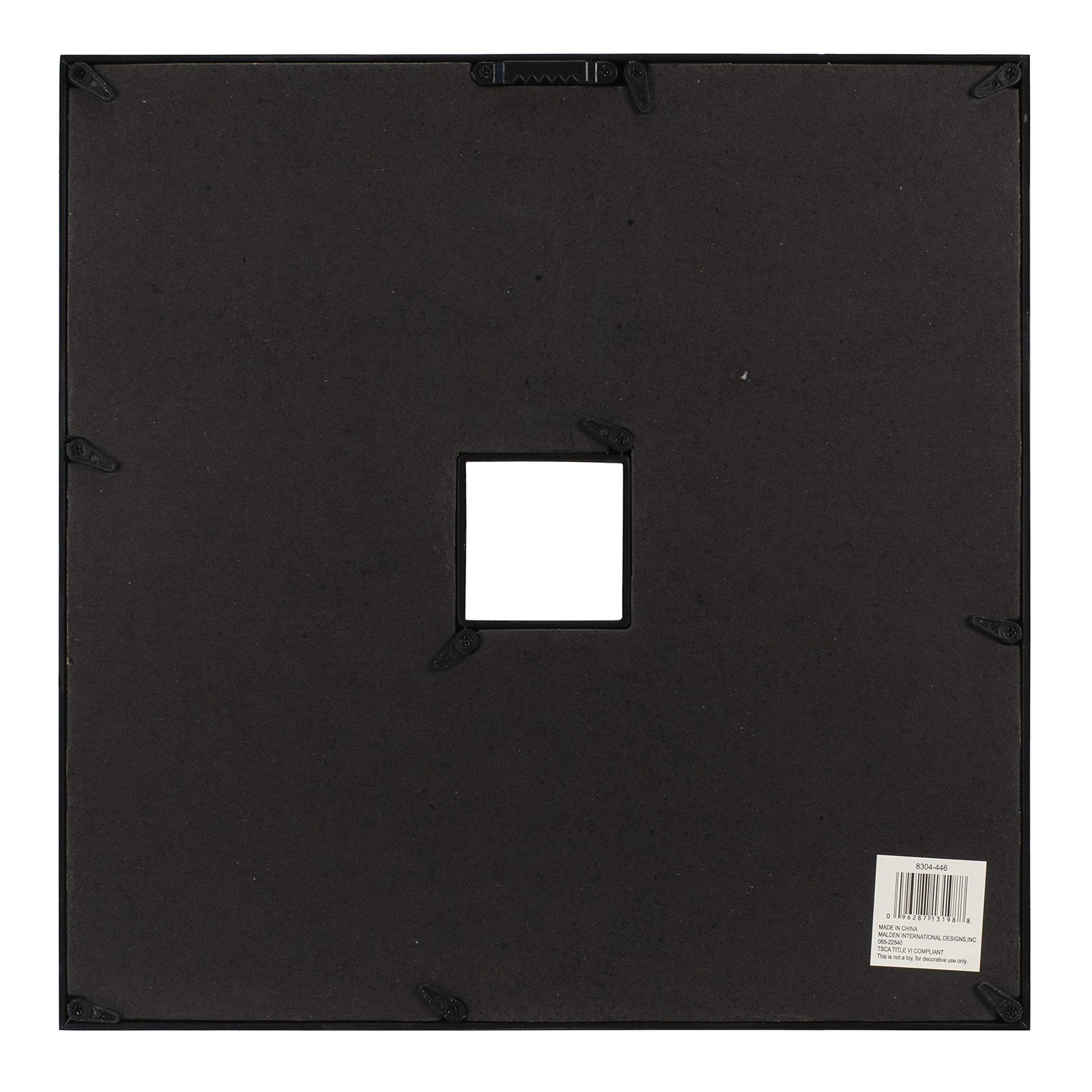Malden International Designs Collage Picture Displays Four 4×6 Photos, Black