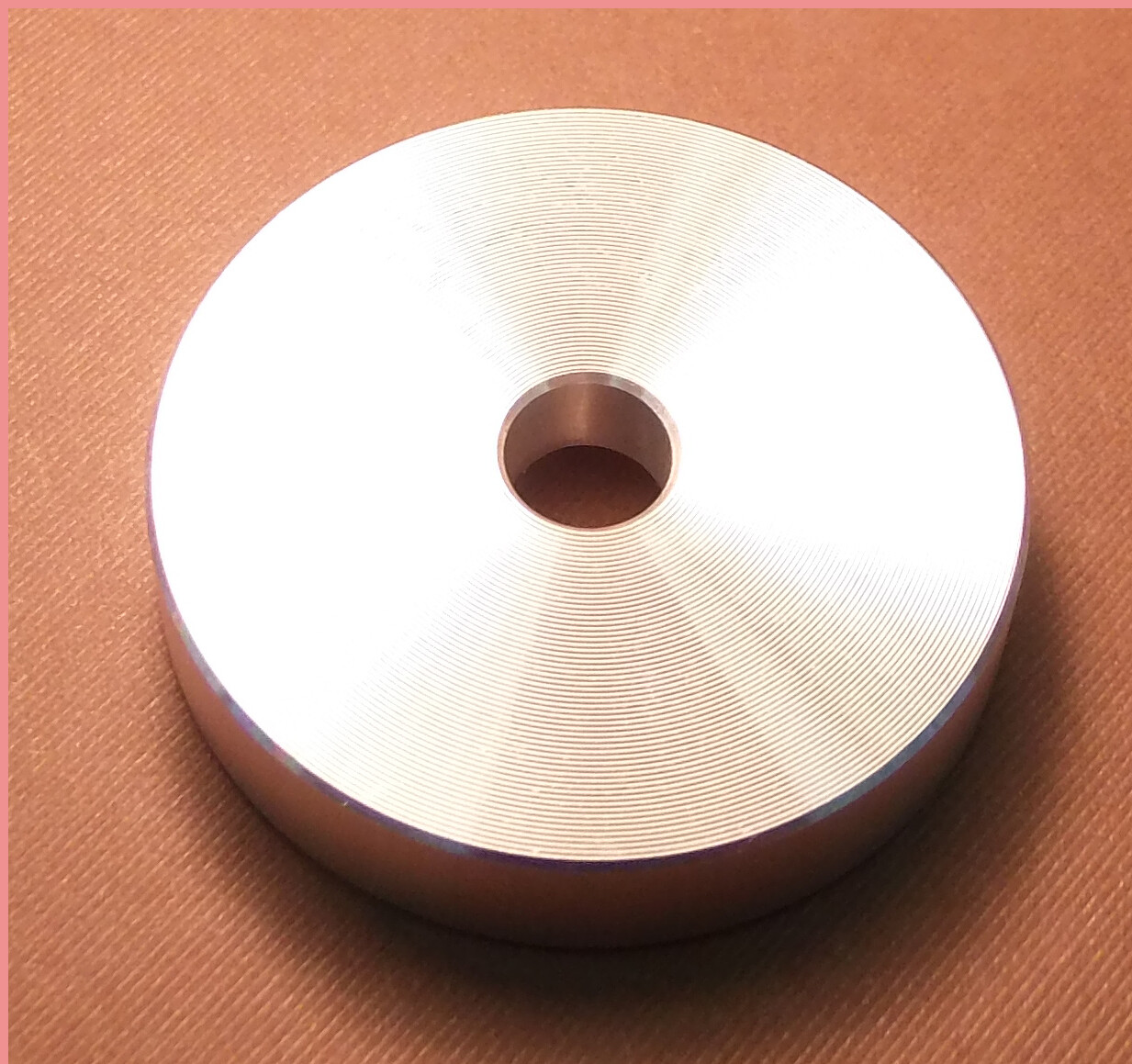45 RPM Adapter – Aluminum – 7 inch Vinyl Record Dome 45 Adapter