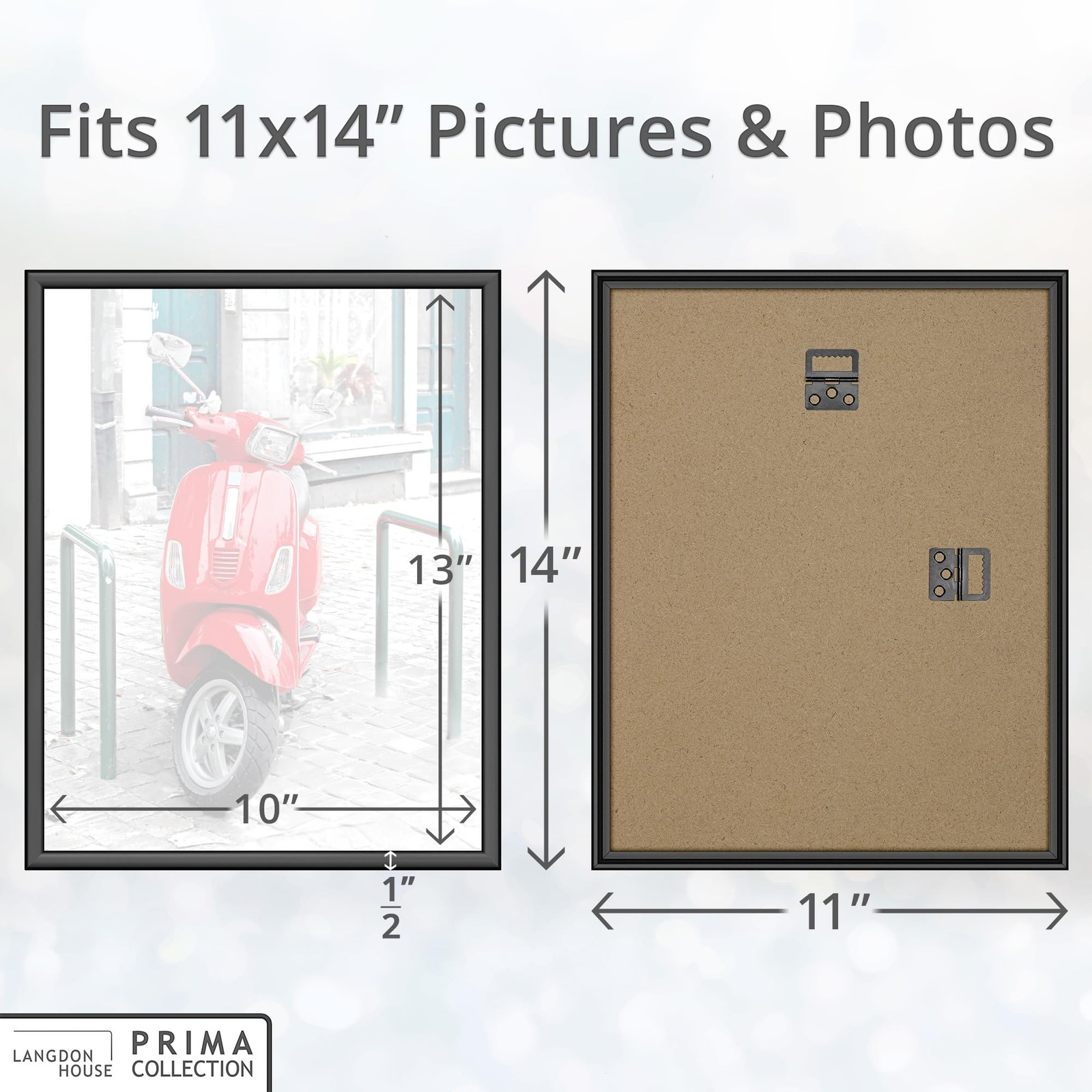Langdon House – 11×14 Picture Frames – Black, MultiPack of 24-11 11×14, Black