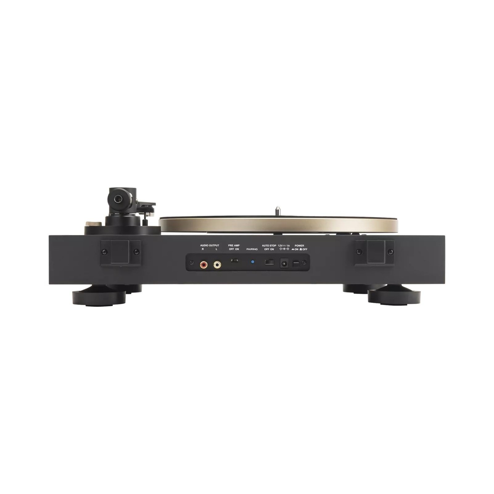 JBL SPINNER BT Bluetooth belt drive turntable phono EQ aptX HD black gold