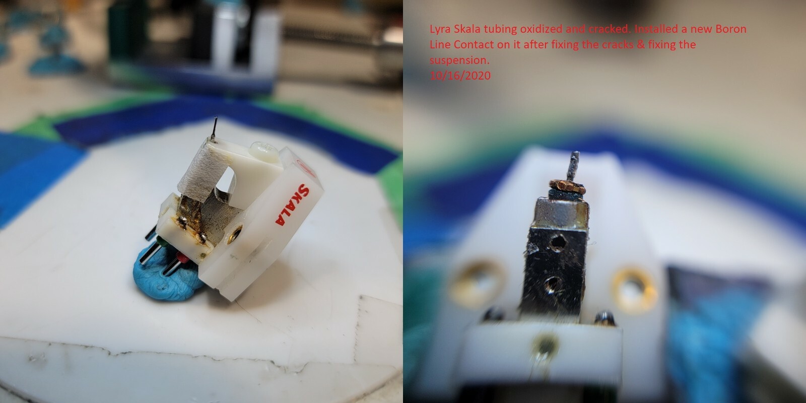 Lyra Moving Coil MC Cartridge Specialized Retipping Service. Boron Line Contact