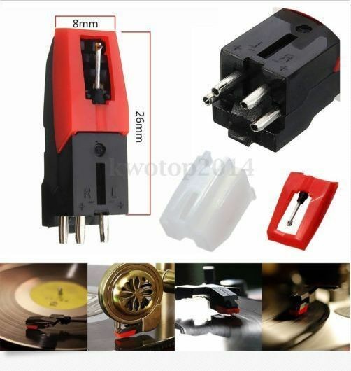 LP Vinyl Record Player Replacement Turntable Phono Ceramic Cartridge w/ Stylus