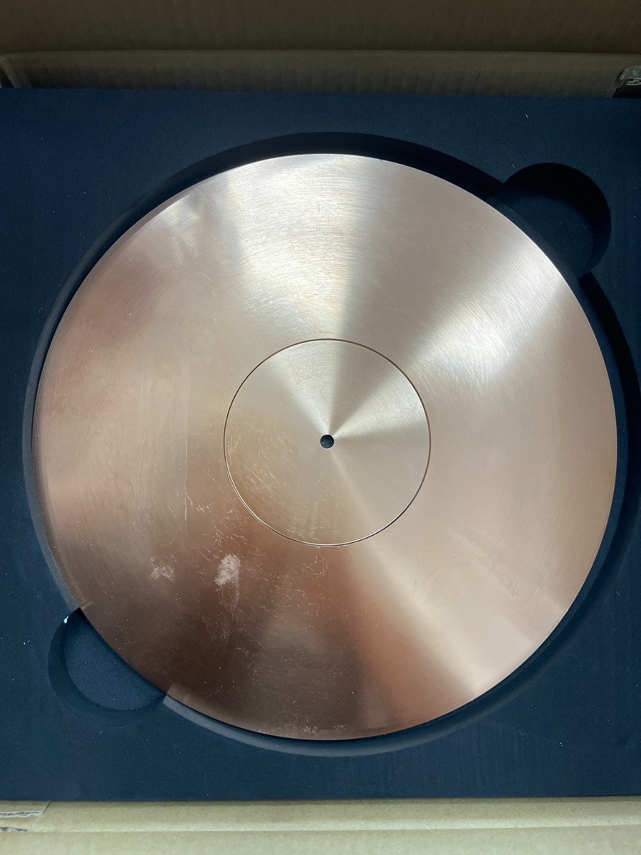 Pure Bronze Turntable Sheet 5mm Thick Micro CU-500 CU-180 LP EP Slip Mat LE1 New