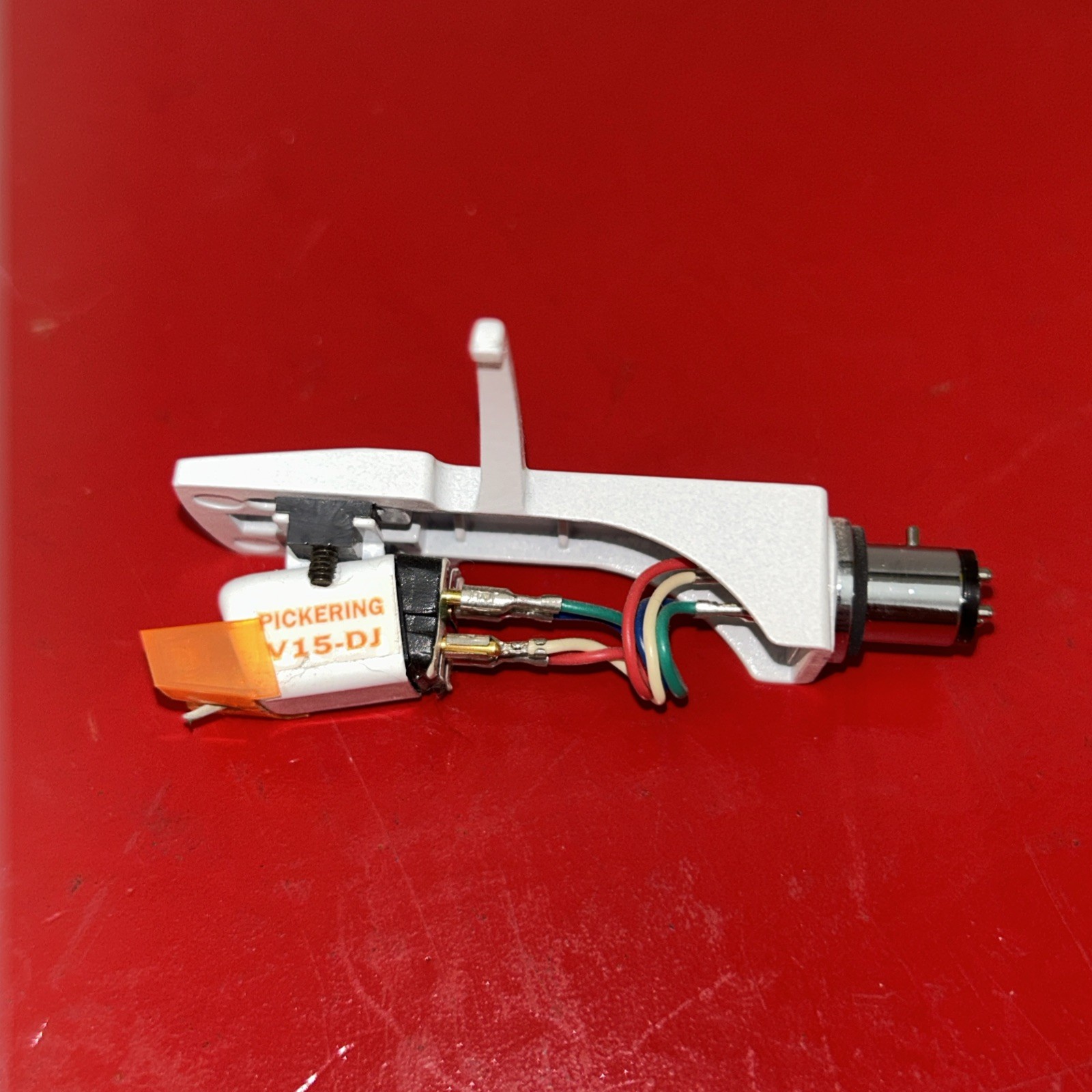 2 PICKERING V15-DJ CARTRIDGE & GENUINE PICKERING D1507DJ STYLUS WHITE HEADSHELL