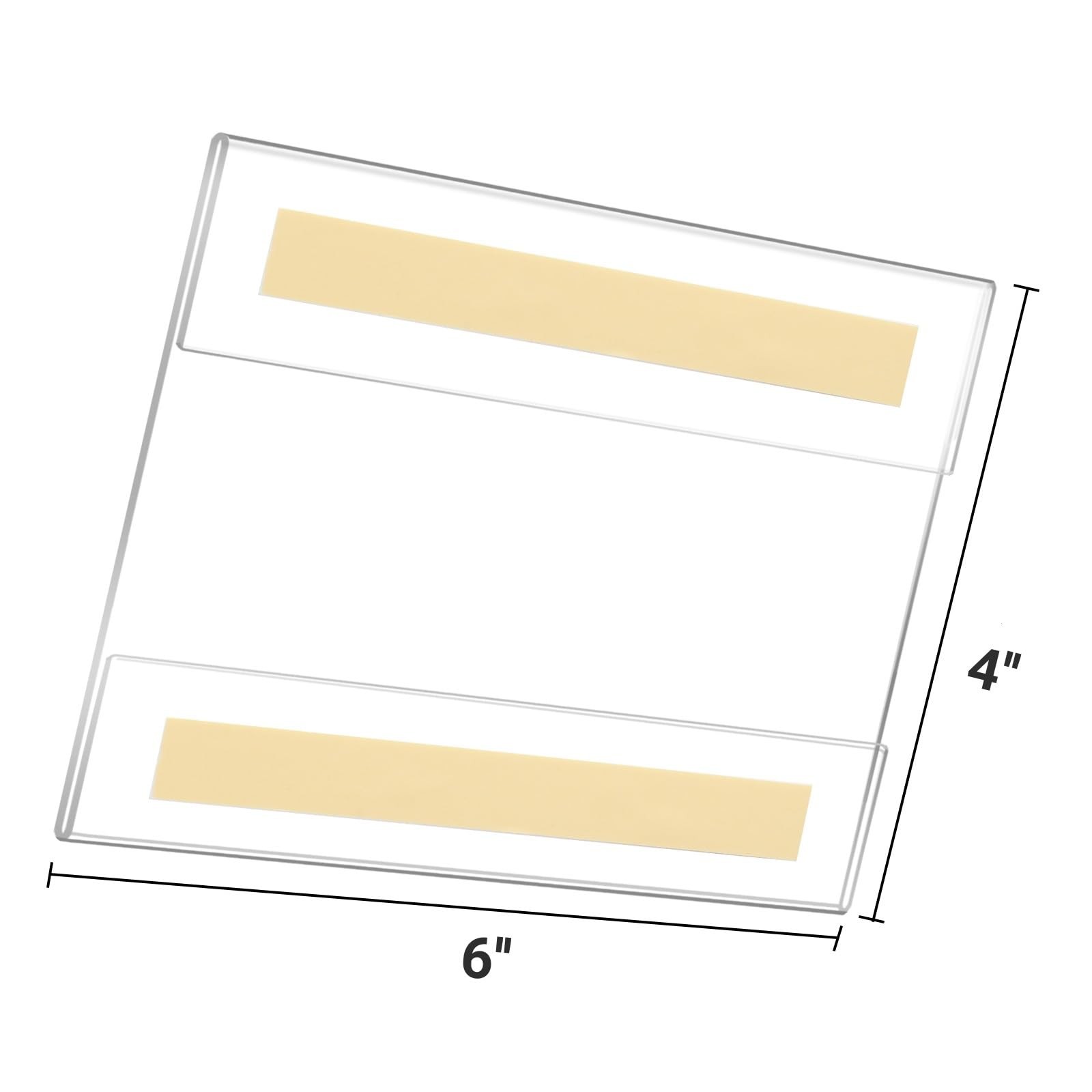Ludery 4×6 Acrylic Picture Frames Set of 6, Clear Photo 4×6”, Horizontal