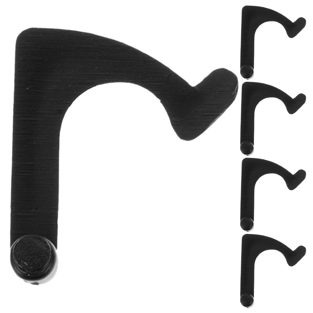 5Pcs Universal Black Tonearm Clip Metal Replacement for Vinyl Turntable Arm Rest