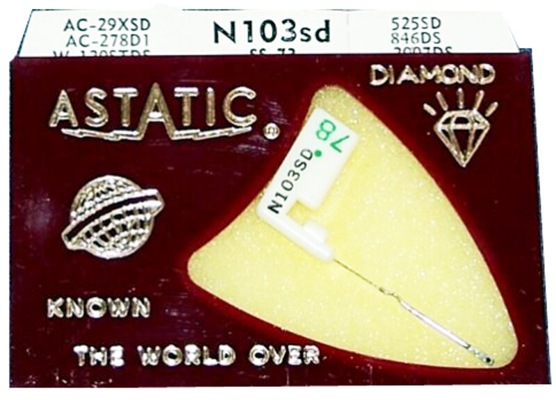 ASTATIC N103-sd PHONOGRAPH NEEDLE for Acos 73-1 73-1A 73-1B GP-73 114-DS73
