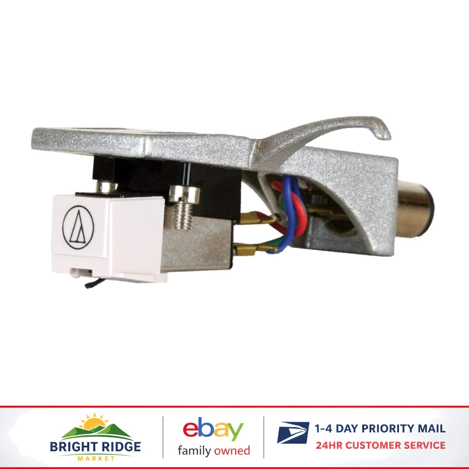 Contemporary Turntable Cartridge and Headshell with Strong Tracking Needle