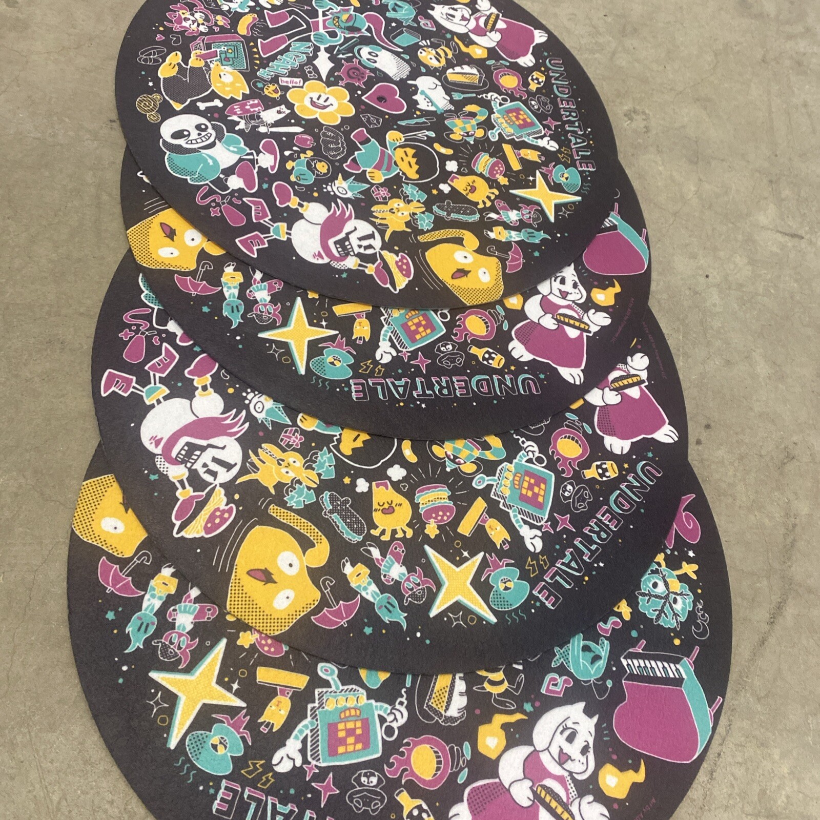 Undertale Soft Record Turntable Slip Mat Vinyl