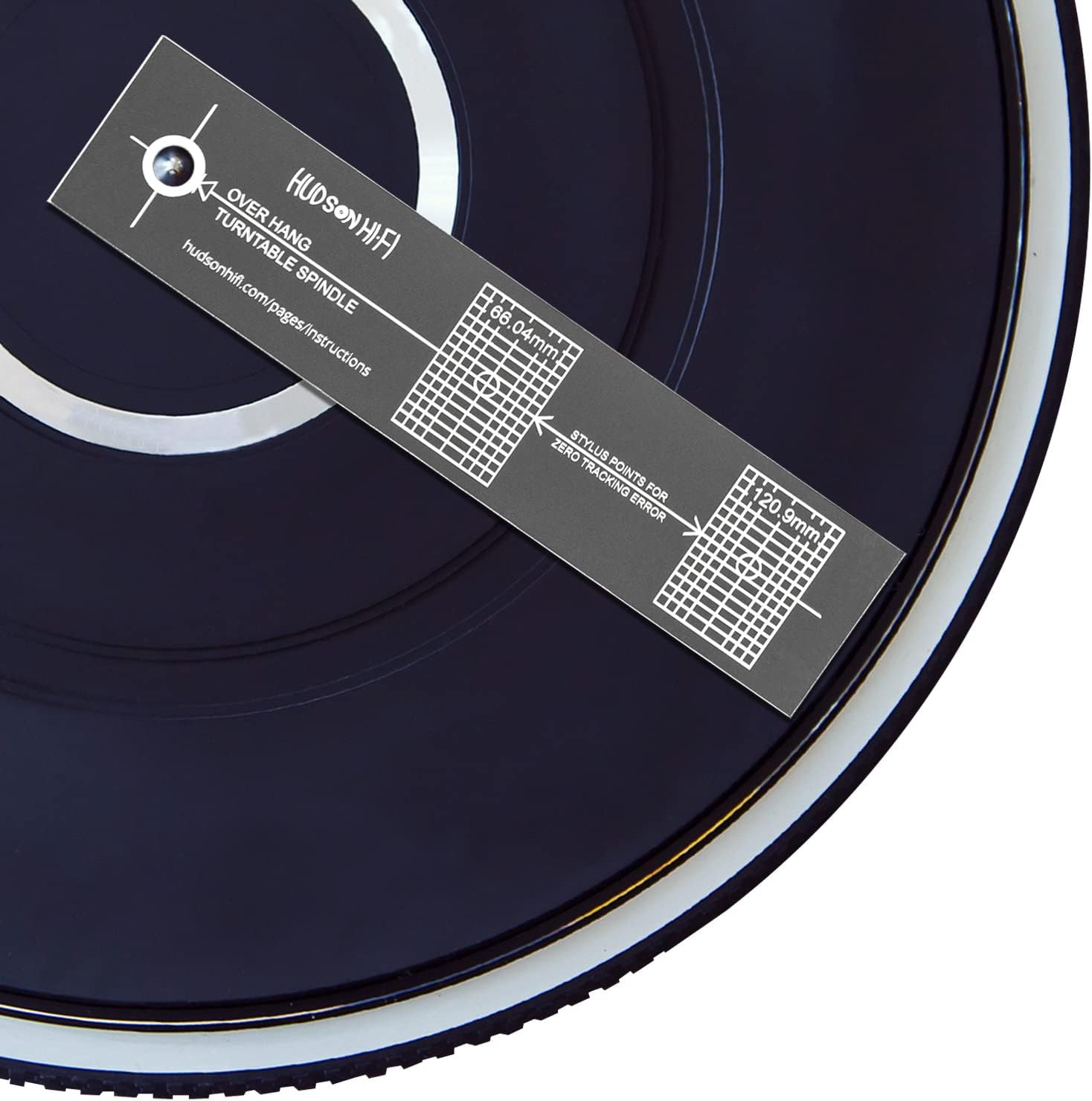 Turntable Phonograph LP Phono Cartridge Stylus Alignment Protractor Tool