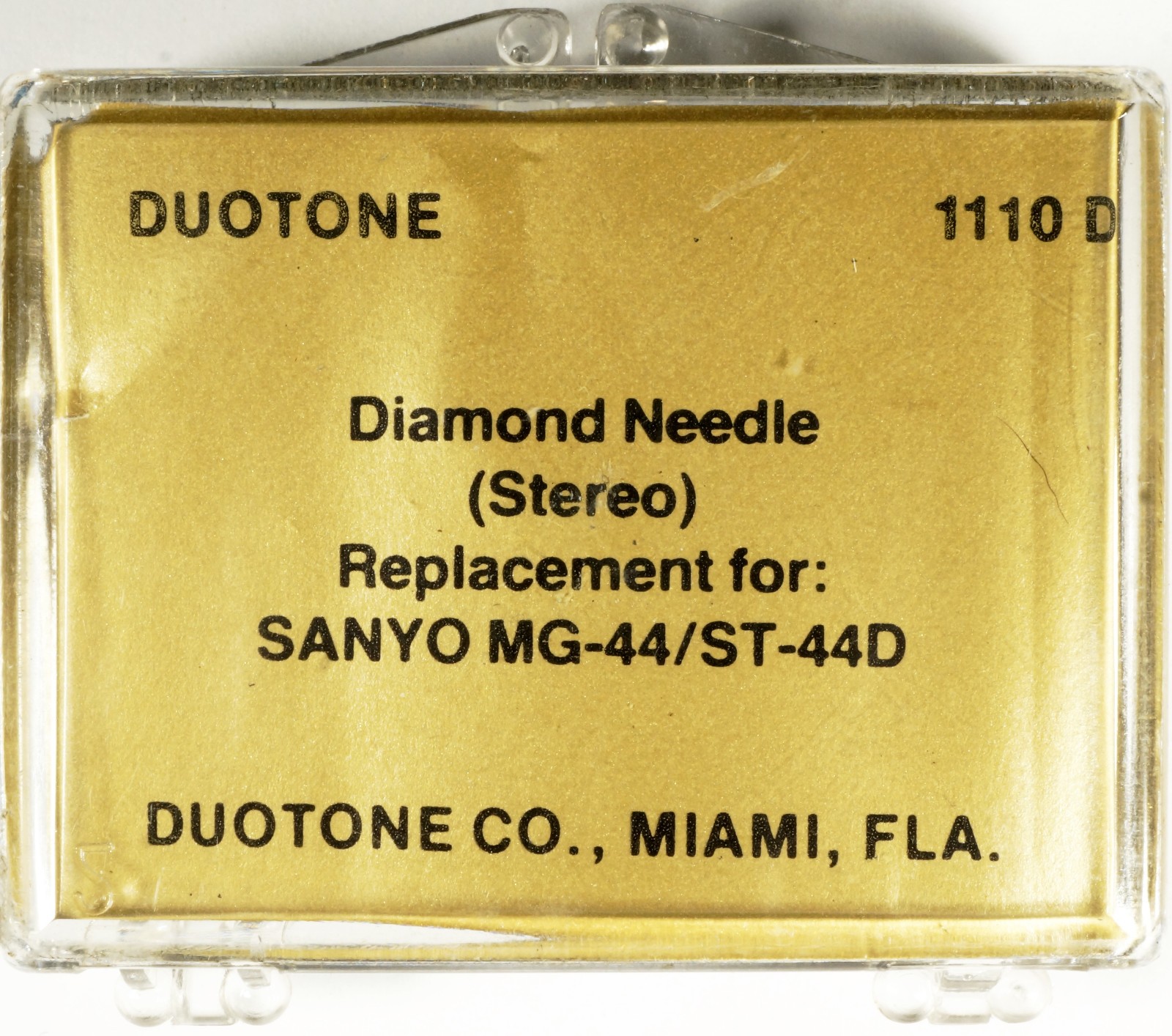 NOS Duotone 1110D Diamond Stylus Needle for SANYO FISHER MG-44 ST-44D