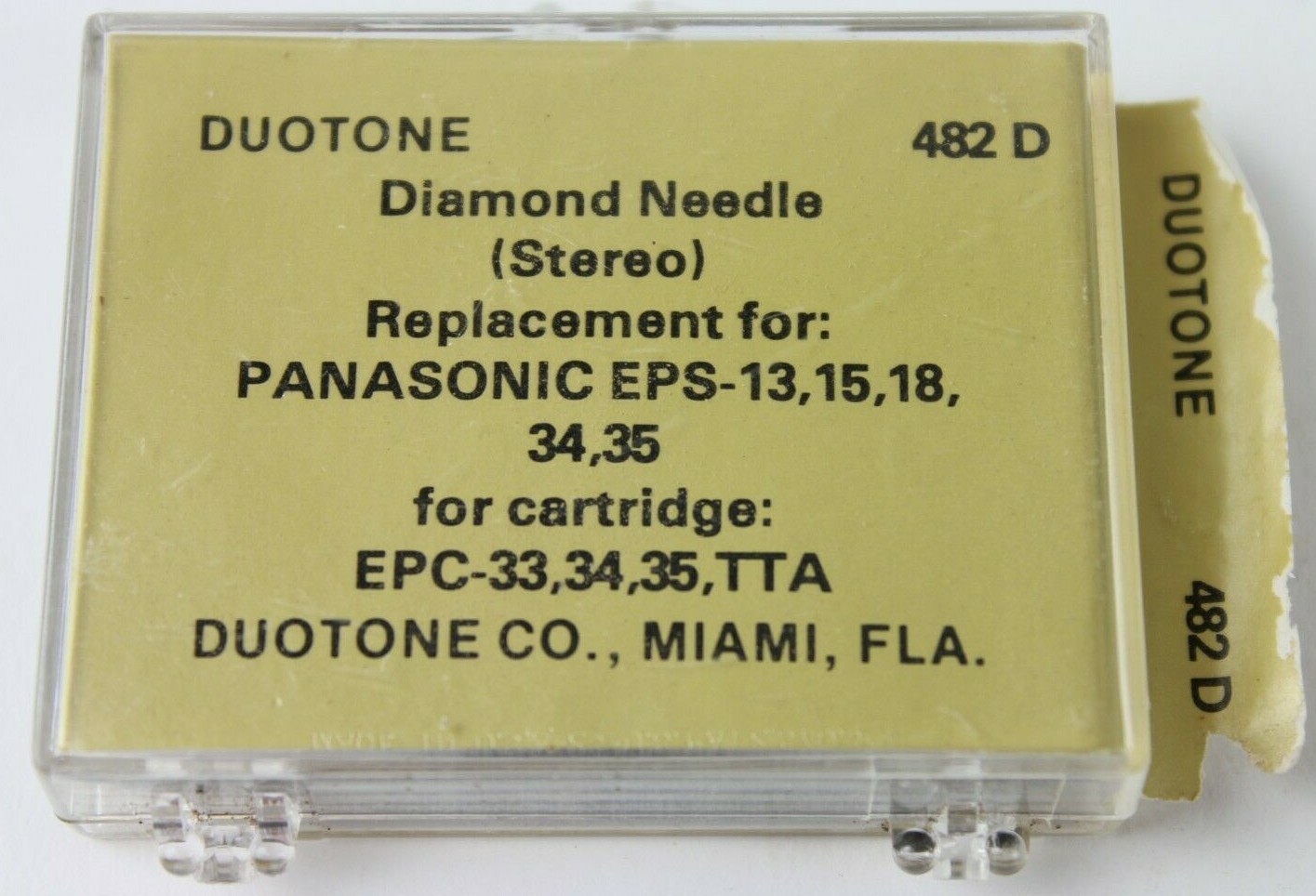 NOS Duotone 482D Stylus Needle Panasonic EPS13 EPS15 EPS18 EPS34 EPS35 EPC33