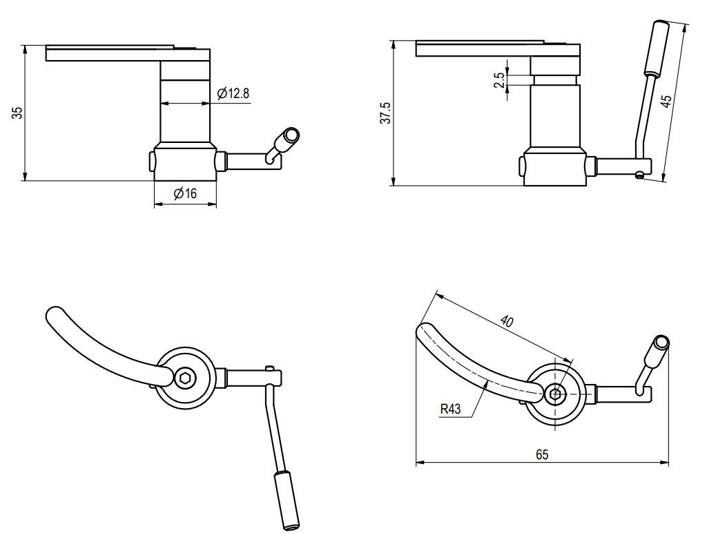 Tonearm Lift 0 1/2in After Jelco JL-45 Specifications By magAudio ML50 1/2 “