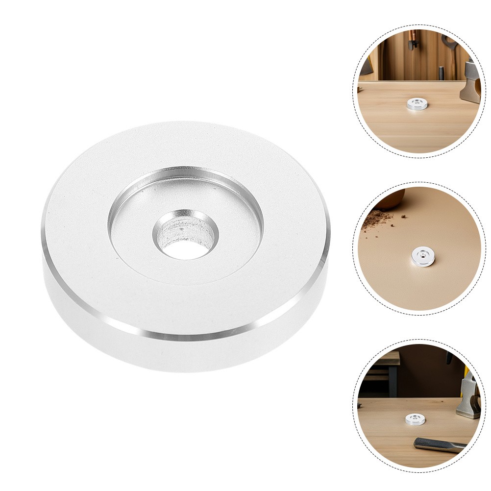 2 Pcs Record Solid Aluminum Adapter 45 Adapters Metal Center Discs